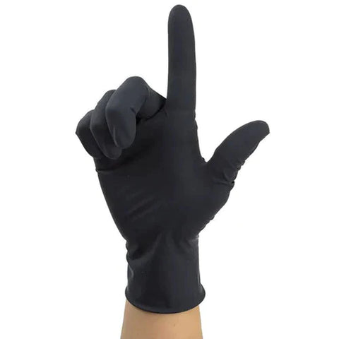 Dynarex Black Arrow Latex Exam Gloves - Powder-Free (100 pcs)