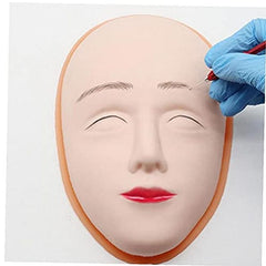 5d Tattoo Training Head Silicone Practice Permanent Makeup Lip Eyebrow Tattoo Skin Mannequin Face Head